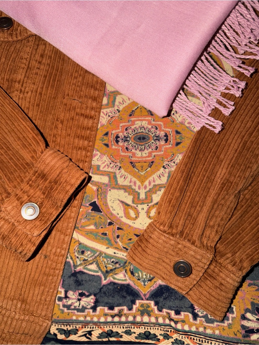 🪷 3 Piece Bundle: Courdory Jacket | Lucky Brand Top | Scarf | Read Description - Picture 3 of 12